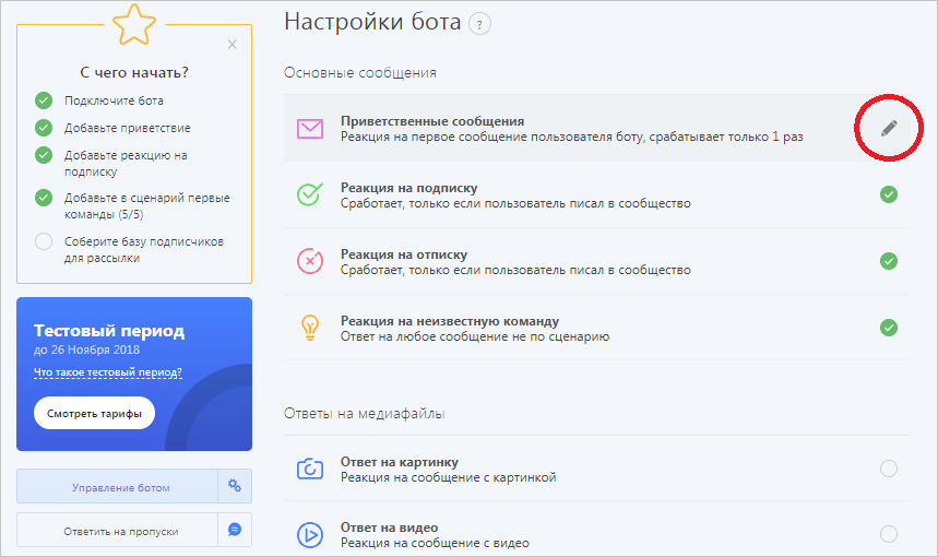 Настроенные боты